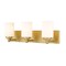Z-Lite Soledad Vanity, 3-Light, 23 In.W x 6 In.L x 7.5 In.H, Brushed Gold/White 485-3V-BG - alternate 1